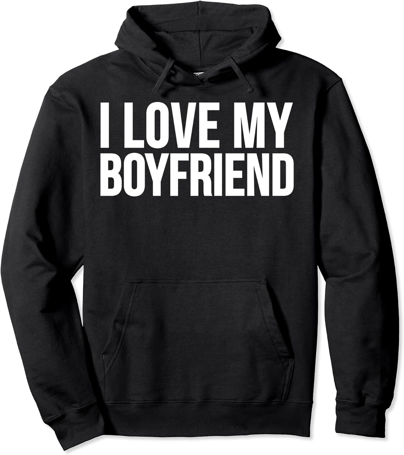 I Love My Boyfriend Valentine's Day Pullover Hoodie Amazon.co.uk Fashion